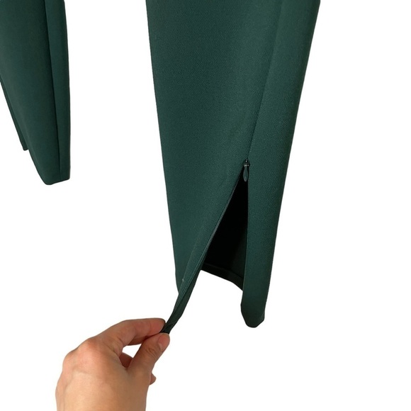 FILIPPA K NWT Pants Slim Tailored Ankle Zip Trousers Forest Green Designer sz L - Picture 9 of 14